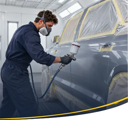full exterior panel repainting